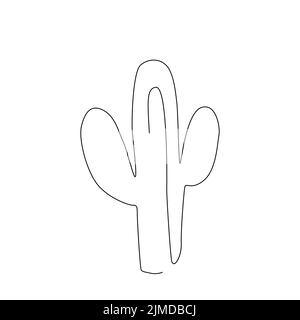 Sukkulenten Formen, Symbol Topfpflanzen, lineare Symbole. Linie mit bearbeitbarer Kontur Stock Vektor