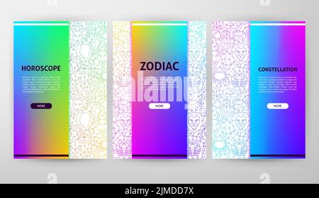 Horoskop Web Design Stock Vektor