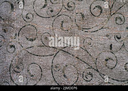 Stoff Vintage Wallpaper Hintergrundtextur mit Rapportmuster Stockfoto
