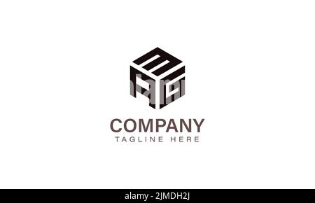 Mag-Logo mit Buchstaben, Logo mit drei Buchstaben, Alphabet M A G-Vektorgrafik mit Hexagon-Form Stock Vektor