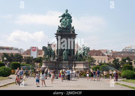 Denkmal der österreichischen Kaiserin Maria Theresia in Wien Stockfoto