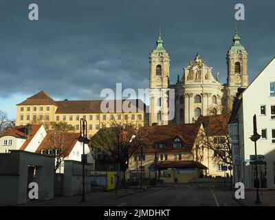 Basilika und Klostergebäude in Weingarten (WÃ¼rtt.) Stockfoto