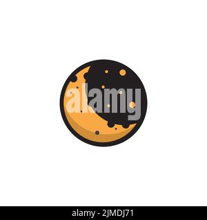 Ein Vektor-Logo von Cookie Mond Stock Vektor