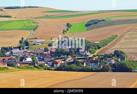 Dorf Escalles, in der Nähe von Calais, Picardie, Frankreich Stockfoto