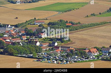 Dorf Escalles in der Nähe von Calais , Normandie, Frankreich Stockfoto