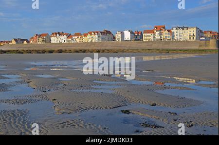 Opal Coast zwischen Ambleteuse und Audresselles, Normandie Stockfoto