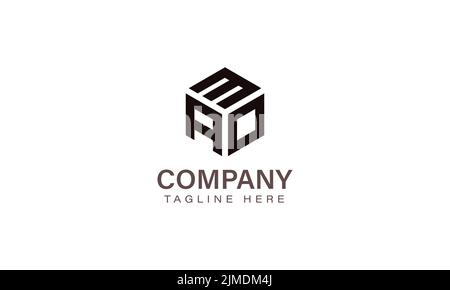 MAO-Logo mit Buchstaben, Logo mit drei Buchstaben, Alphabet M A O Vektorgrafik mit Hexagon-Form Stock Vektor