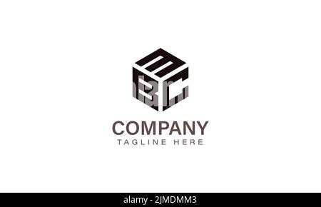 Buchstabe MBC-Logo, drei Buchstaben Logo, Alphabet M B C Hexagon-Form Vektor-Symbol-Vorlage Stock Vektor