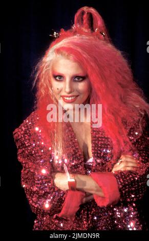 Dale Bozzio von Vermissten, fotografiert 1984 in Philadelphia, PA.© Scott Weiner /MediaPunch. Stockfoto