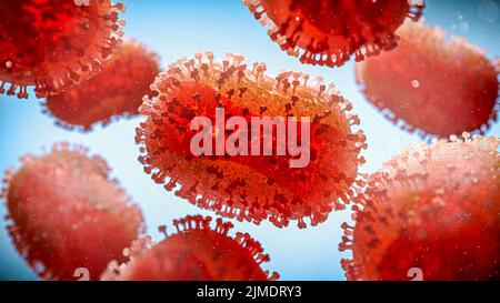 Monkeypox-Virus, Illustration Stockfoto