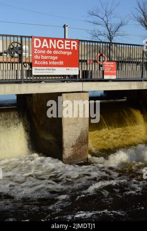 Old Slys Water Dam Stockfoto