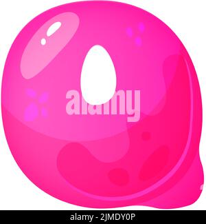 Gelee bunte Alphabete, Comic-Alphabet für Kinder. Jelly Bright Font. Kindliche Art für Veranstaltungen, Aktionen. Stock Vektor