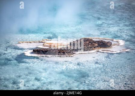 Grand Prismatic Spring im Yellowstone National Park Stockfoto