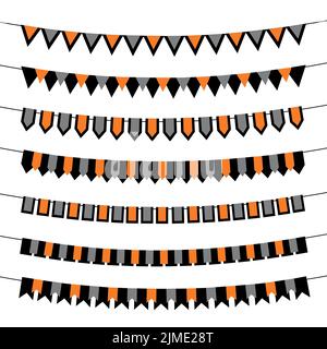 Vektor-Hintergrund mit Party-Flags. Stock Vektor