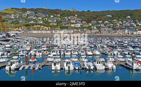 Blick von Fecamp, Normandie Stockfoto