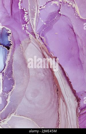 Zusammenfassung. Tinte, Farbe,. Nahaufnahme des Gemäldes. Bunte abstrakte Malerei Hintergrund. Stark texturierte Farbe. Hochwertige Details. Stockfoto