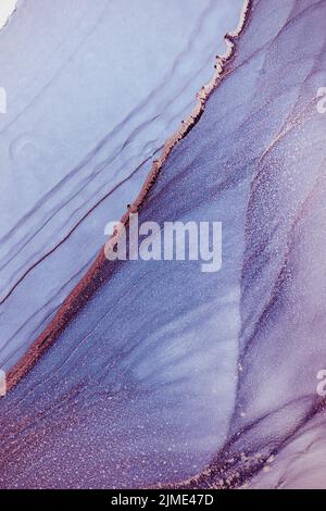 Zusammenfassung. Tinte, Farbe,. Nahaufnahme des Gemäldes. Bunte abstrakte Malerei Hintergrund. Stark texturierte Farbe. Hochwertige Details. Stockfoto