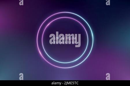 Abstrakter Neon-Hintergrund. Stock Vektor