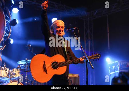 5.. August 2022. Die Saw Doctors headlinten das Wickham Festival in Hampshire mit einer exklusiven Aufführung des britischen Festivals. Credit SMI/Alamy Live News Stockfoto