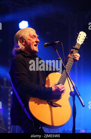 5.. August 2022. Die Saw Doctors headlinten das Wickham Festival in Hampshire mit einer exklusiven Aufführung des britischen Festivals. Credit SMI/Alamy Live News Stockfoto