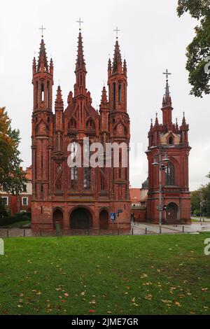 St. Franziskus von Assisi - Bernardine - römisch-katholischer Chuch, Vilnius, Litauen, baltische Staaten in Europa Stockfoto