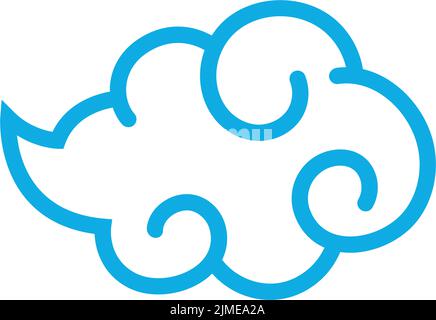 Vorlage für Grafik für das Design von Cloud-Logo-Symbolen Stock Vektor