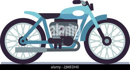 Moped-Symbol. Cartoon Motorrad Seitenansicht. Stadtverkehr Stock Vektor