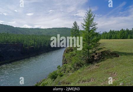OKA Sayan River. Stockfoto