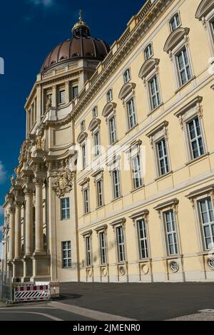 Umgebauter Stadtpalast mit dem neuen Namen Humboldt Forum im Zentrum Berlins Stockfoto