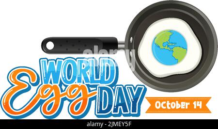 Poster zum Welt-Ei-Tag Stock Vektor