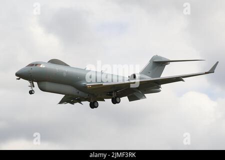 Raytheon Sentinel Überwachungsflugzeug beim Royal International Air Tattoo RIAT 2022 bei RAF Fairford, Gloucestershire, Großbritannien Stockfoto