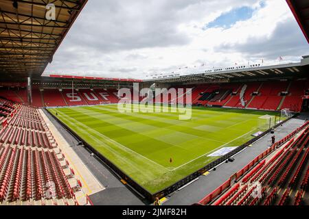 Allgemeine Innenansicht der Bramall Lane, Heimstadion von Sheffield United Stockfoto