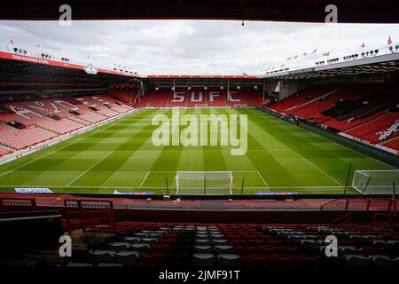 Allgemeine Innenansicht der Bramall Lane, Heimstadion von Sheffield United Stockfoto