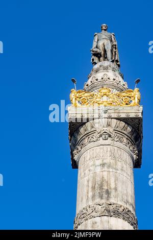 Brüssel, Belgien - 25. März 2022: Street view of Congress Column Downtown Brussels Capital City of Belgium Stockfoto