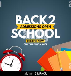 Zurück zur Schule Hintergrund. Vektorgrafik. EPS10 Stock Vektor