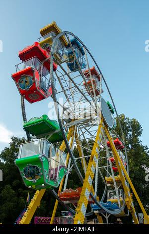 Riesenrad auf der Landmesse Stockfoto