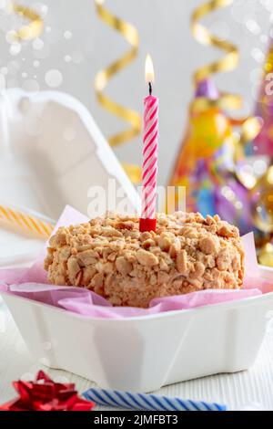 Kleine Geburtstagskuchen. Stockfoto