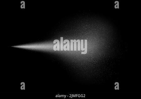 Wasserstrahleffekt, realistischer Kosmetiknebel, transparenter Zerstäuber-Spritzer. Stock Vektor