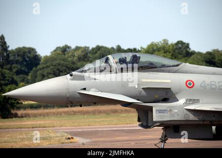 Italienische Luftwaffe Eurofighter EF2000A beim Royal International Air Tattoo Stockfoto