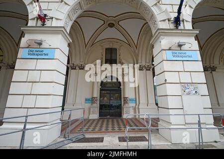 Zentrale der Neuen Volkspartei (ÖVP) in Wien - Zentrale der Neuen Volkspartei (ÖVP) in Wien Stockfoto