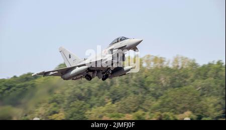 Italienische Luftwaffe Eurofighter EF2000A beim Royal International Air Tattoo Stockfoto