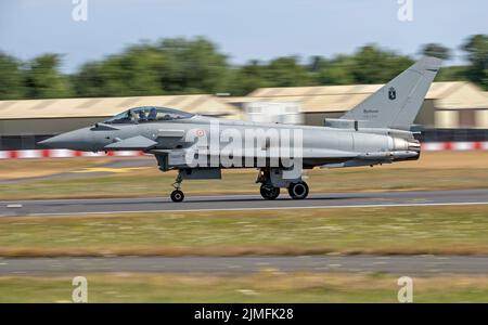 Italienische Luftwaffe Eurofighter EF2000A beim Royal International Air Tattoo Stockfoto