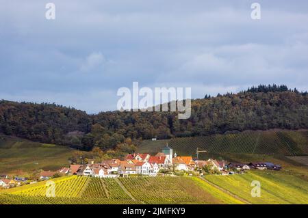 Die Gemeinde Hohenhaslach in Deutschland, Baden-WÃ¼rttemberg, Europa. Stockfoto