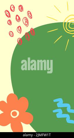 Trendy abstrakte Geschichte Kunst Vorlagen für Social Media Beiträge Mobile Apps Banner Design und Web-Internet-Anzeigen abstrakter Hintergrund Stock Vektor