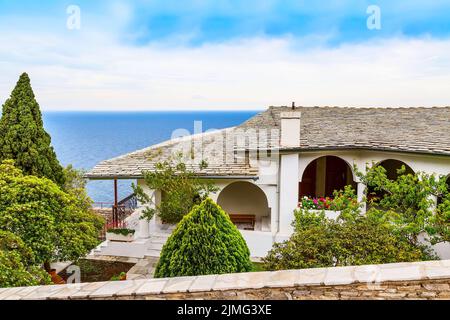 Kloster des Erzengels Michael, Insel Thassos, Griechenland Stockfoto