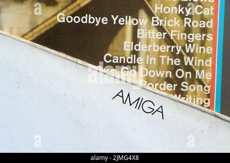 Aufnahmen des ehemaligen DDR-Plattenlabels Amiga, das heute zu Sony Music gehört Stockfoto