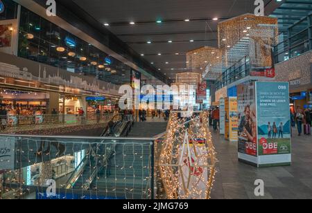 Der Hauptbahnhof in Wien Stockfoto