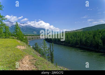 OKA Sayan River. Stockfoto