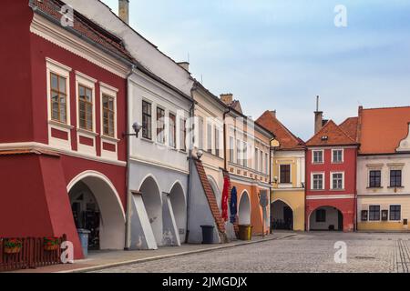 Hauptplatz in Kadan, Tschechien Stockfoto