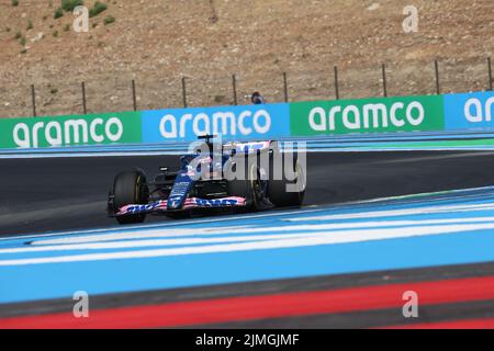 jul 22 2022 Le Castellet, Frankreich - F1 2022 Frankreich GP - freies Training 2 - Fernando Alonso (SPA) Alpine A522 Stockfoto